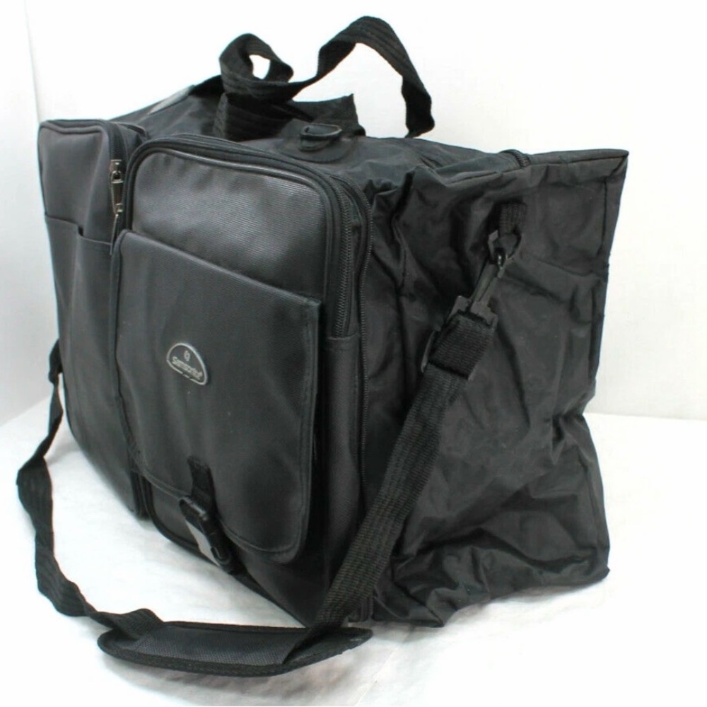 Samsonite Compact Fold In Out Expanding Zipper Duffel Shoulder Tote -tk
